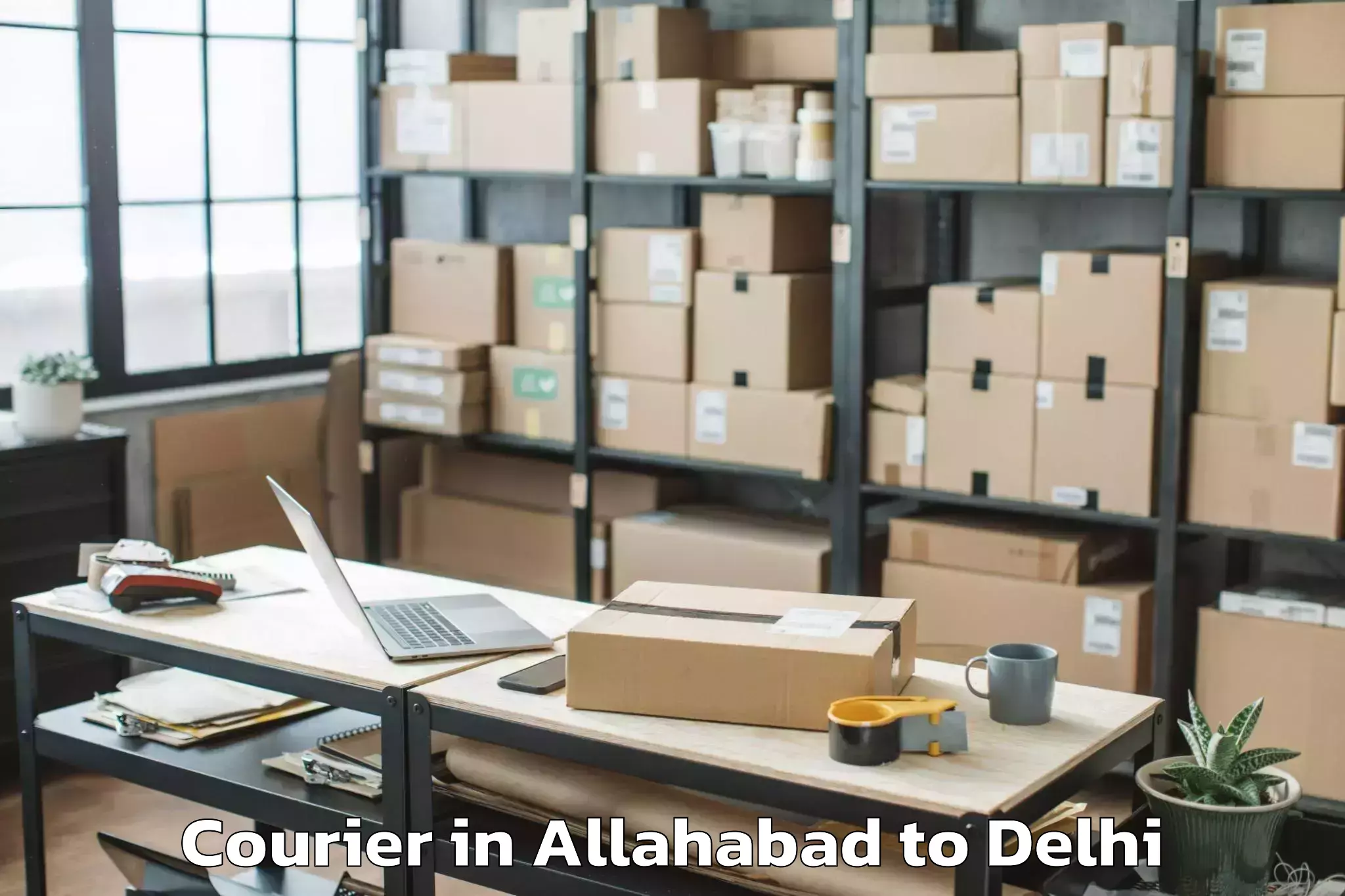 Affordable Allahabad to Pitampura Courier